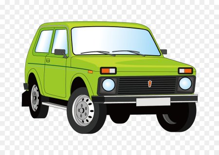 Niva 2121 спереди вектор