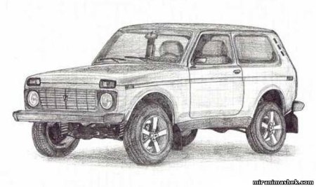 Раскраска Нива Шевроле 4х4