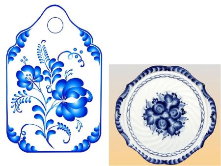 Гжель роспись тарелки 5 класс изо