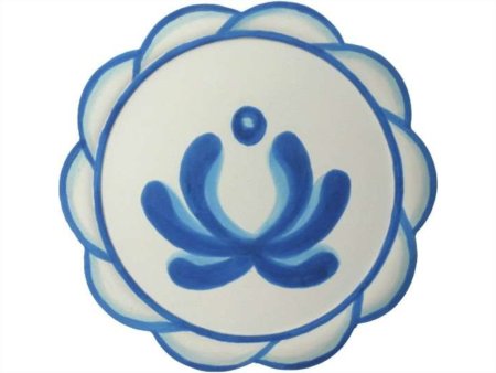 Городецкая и Гжельская роспись тарелки