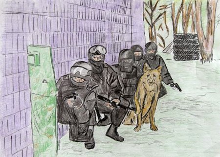 ОМОН рисунок