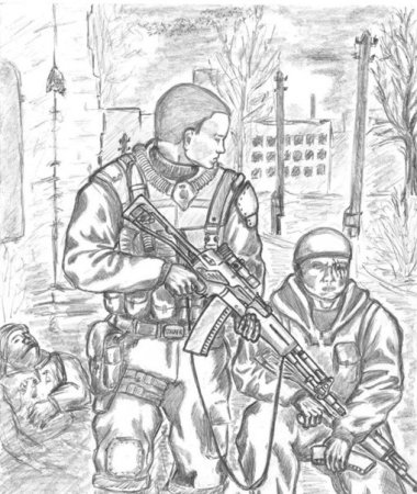 Спецназ рисунки для срисовки