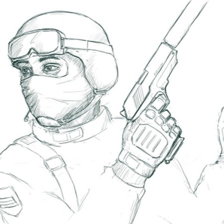 Террорист рисунок