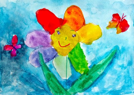 Рисование Цветик семицветик