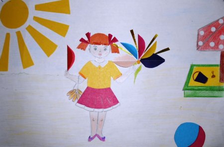 Рисование Цветик семицветик старшая группа