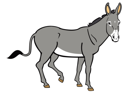 Осел мультяшный