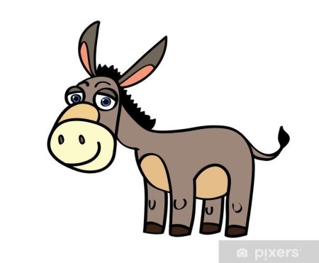 Осёл мультяшный