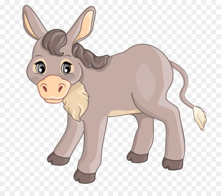 Осел мультяшный