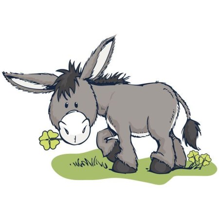 Ослики мультяшные