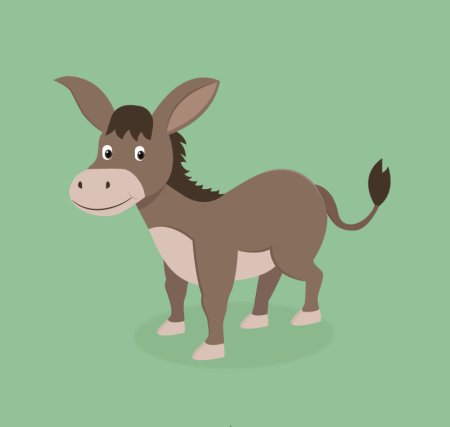 Векторная Графика ослик