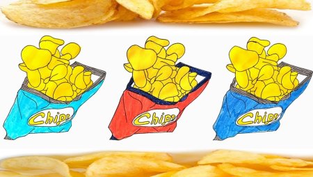 Рисунки для срисовки чипсы