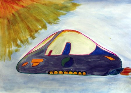 Автомобиль будущего рисование