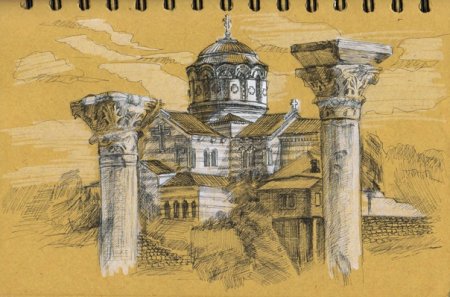 Херсонес Таврический эстамп