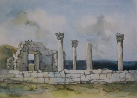 Севастополь акварель Херсонес