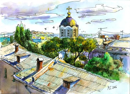 Херсонес Таврический эстамп