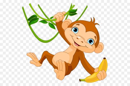 Обезьянка мультяшная