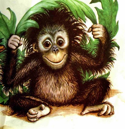 Обезьяна рисунок