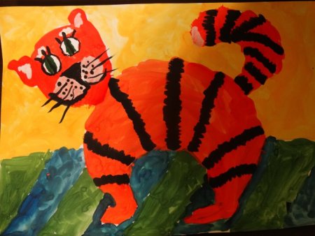 Рисование Усатый полосатый