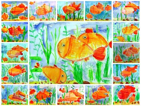 Коллаж детский рисунок