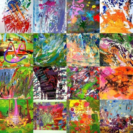 Техники рисования коллаж