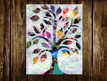 Панно из журналов