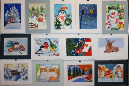 Рисунок на выставку новый год