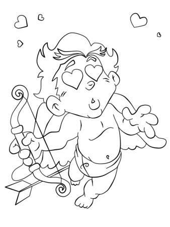 Амурчик раскраска