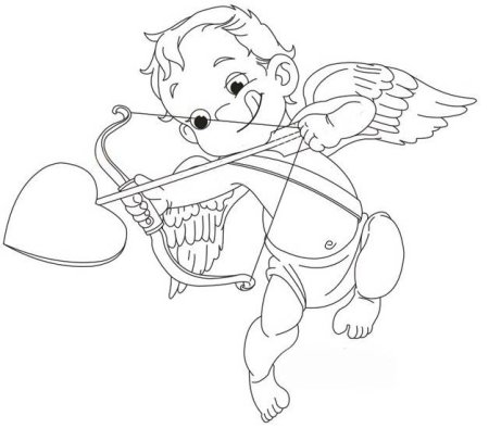 Рисунок Купидона для срисовки