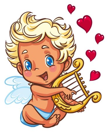 Ангел мальчик мультяшный