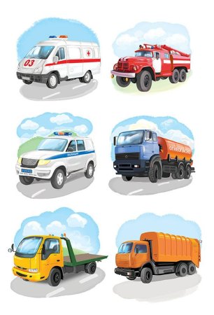 Иллюстрации с изображением транспорта