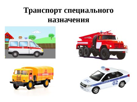Спецтранспорт для детей