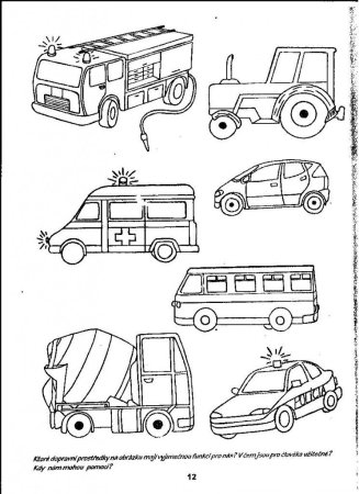 Маленькие машинки раскраска