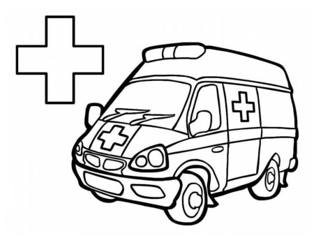 Раскраска скорая