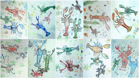 Детские рисунки на бумаге