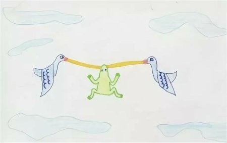 Рисунки к сказке лягушка путешественница карандашом