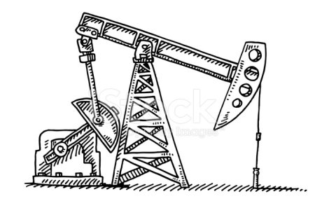 Раскраска нефтяная качалка