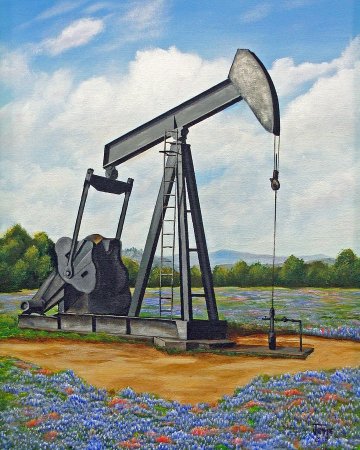 Добыча нефти вышки