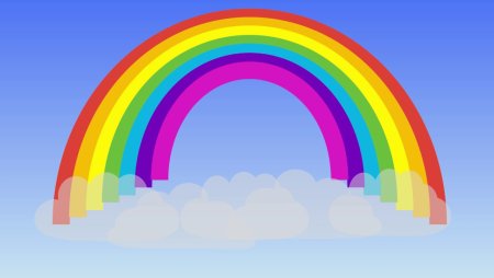 Композиция с радугой