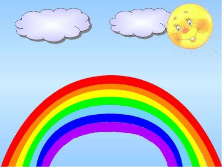 Картинка Радуга для детей в детском саду