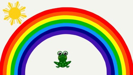 Цвета радуги для дошкольников