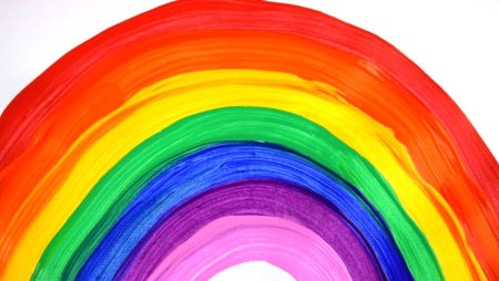 Радуга красок рисование