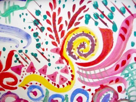 Абстрактное рисование в детском саду