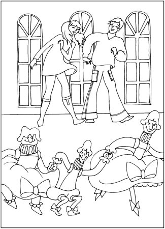 Бременские музыканты Трубадур раскраска