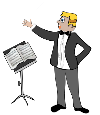 Оперный певец поет