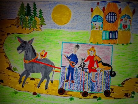 Иллюстрация к сказке Бременские музыканты 2 класс