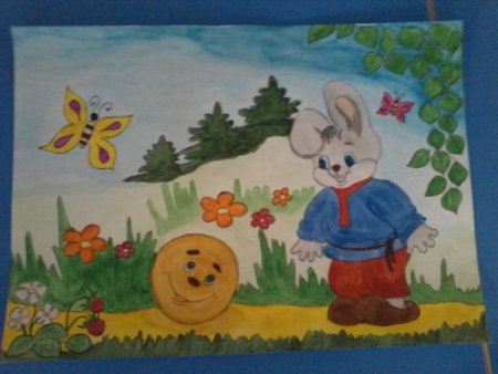Рисование по сказке Колобок