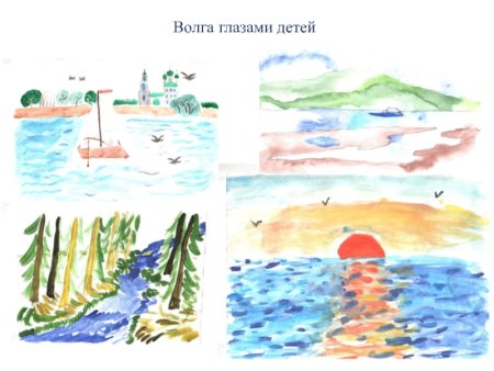 Речка рисунок для детей