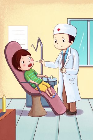 Стоматолог иллюстрация для детей