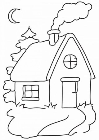Домик для раскрашивания