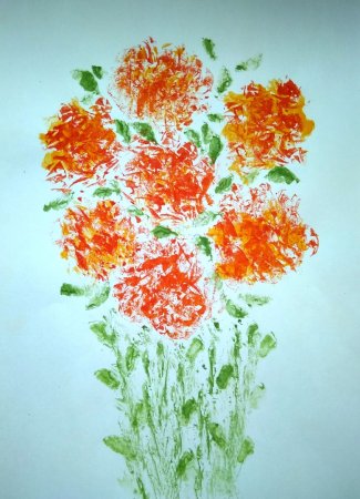 Оттиск смятой бумагой